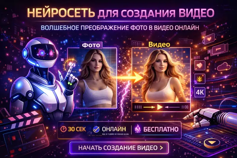 Нейросеть для создания видео: лучшие AI-инструменты для генерации контента в 2026